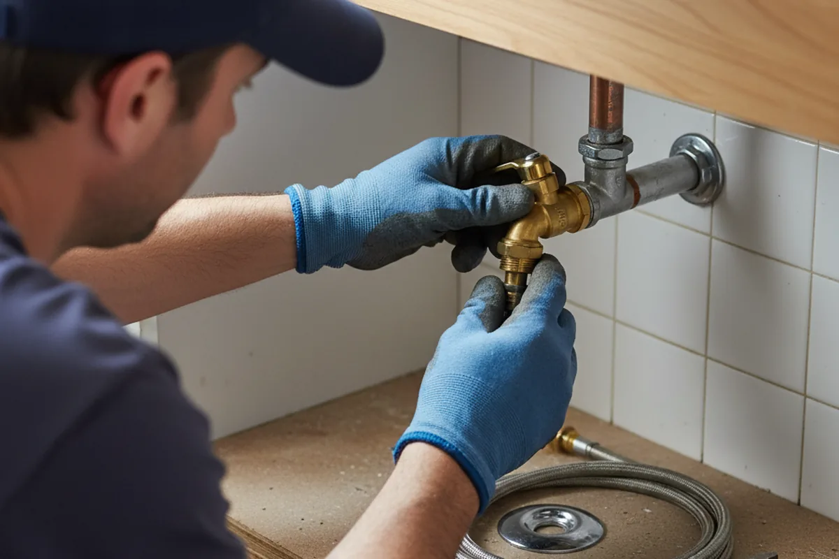 Shutoff valve and fitting work during Faucet and Fixture Repair in Howey In The Hills